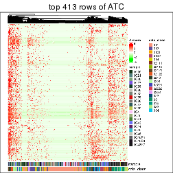 plot of chunk top-rows-heatmap